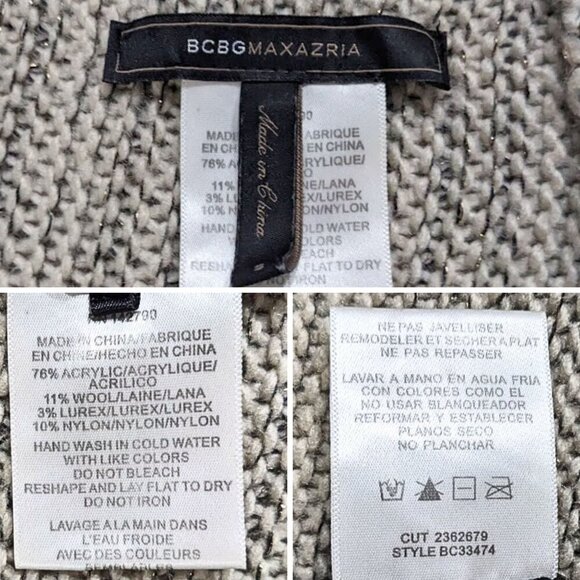 COPY - for @katiehaygrote BCBGMAXAZRIA Asymmetric Knit Open Cardi… - Picture 4 of 5